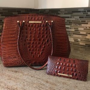 Brahmin handbag and matching wallet